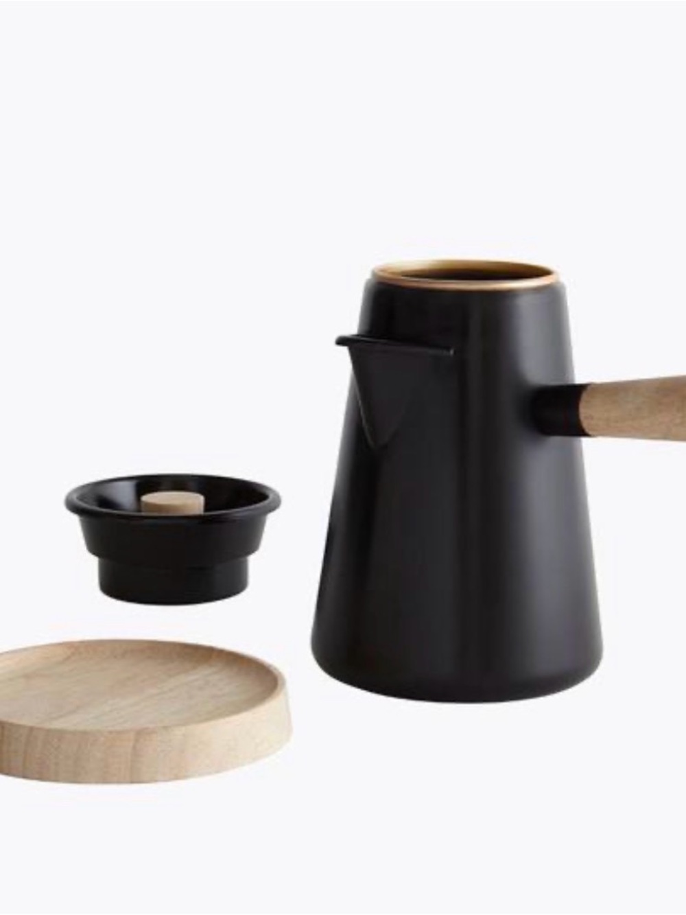 Umbra Shift Cowboy Coffee Maker Pitcher Black Minimalist - Picture 2 of 5